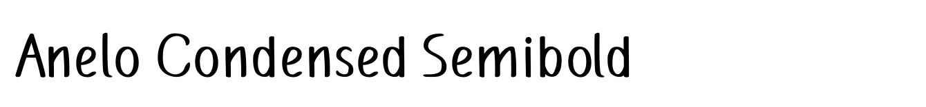 Anelo Condensed Semibold image